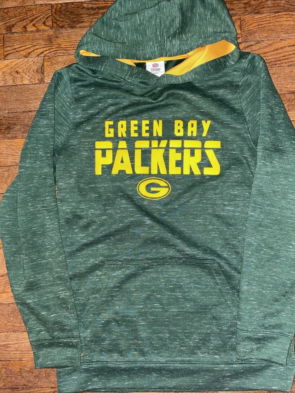 Green Bay Packers Hoodie Sweatshirt NFL Team Apparel Youth Sz XXL (18) Football